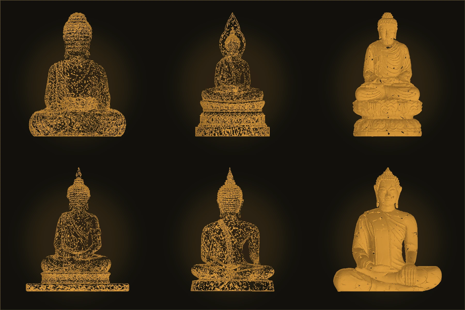 พระพุทธรูปปางสมาธิ 10 แบบ