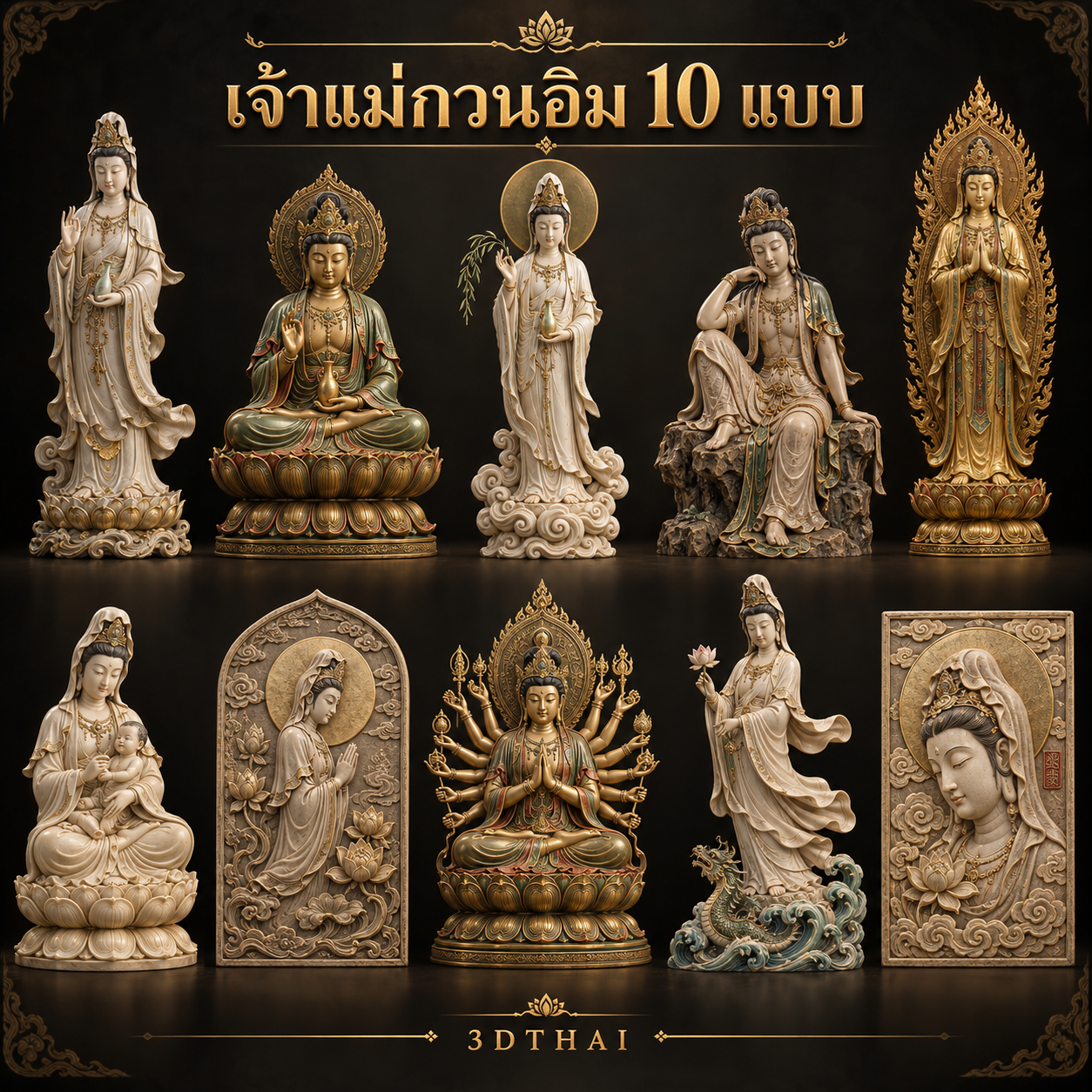 เจ้าแม่กวนอิม 10 แบบ